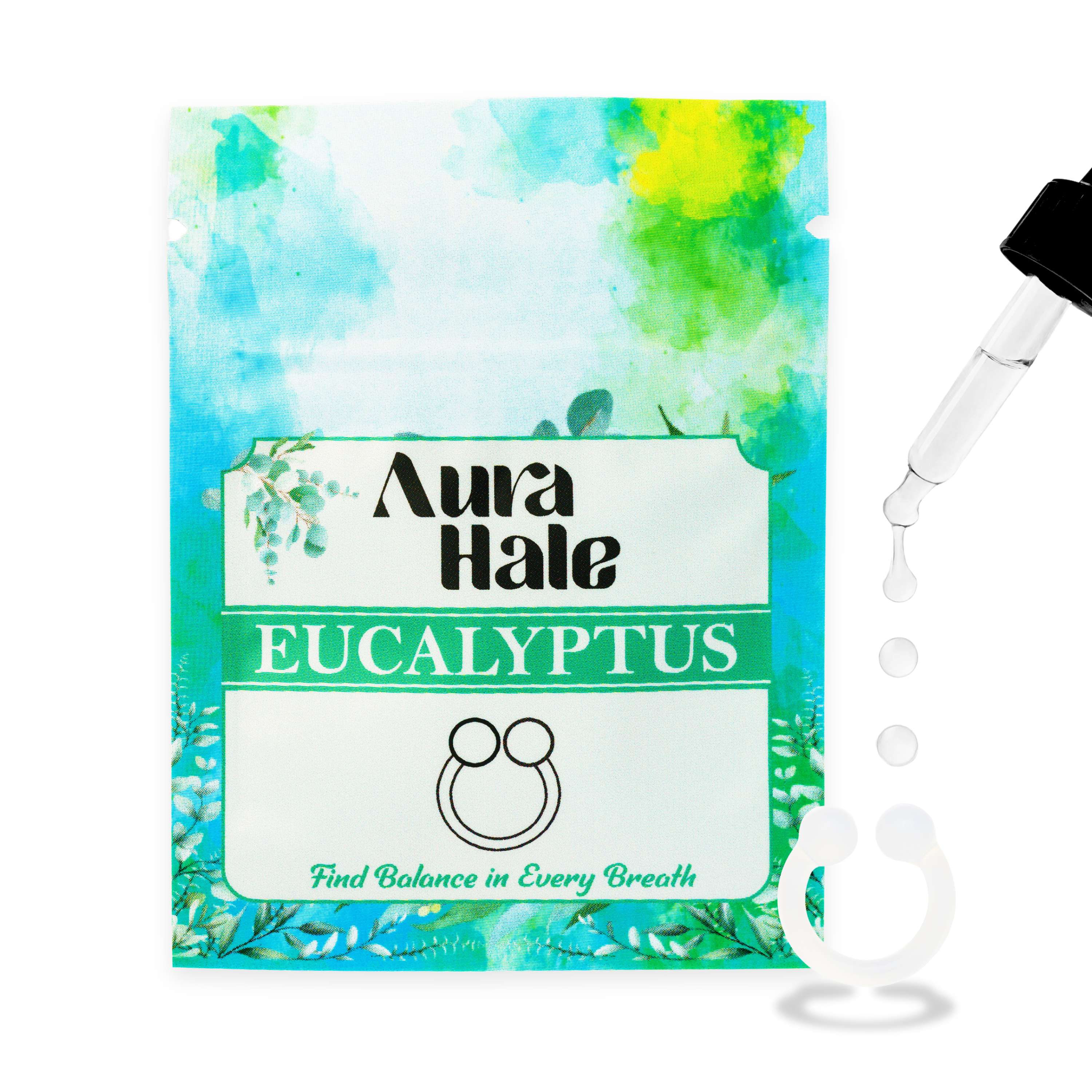 Eucalyptus Scent (1x Nasal Diffuser) – Essential Oil Infused Nose Ring for Clear Breathing, Calm Mind & Emotional Ease