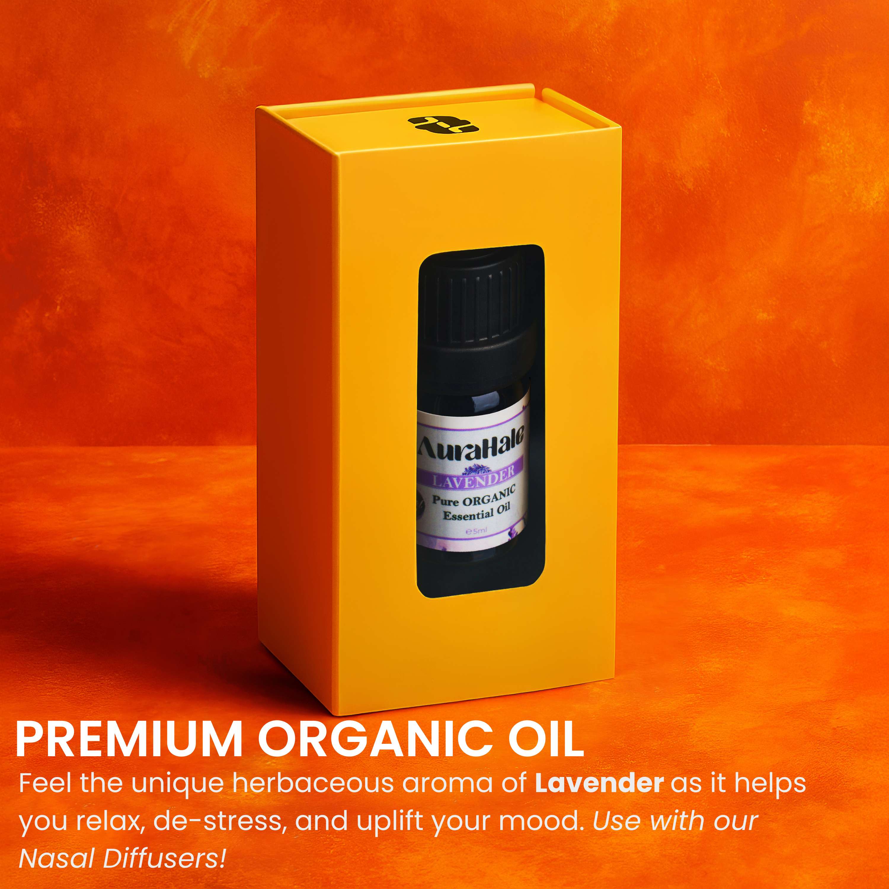 Lavender Essential Oil – Organic, Natural, 100% Pure (5ml)