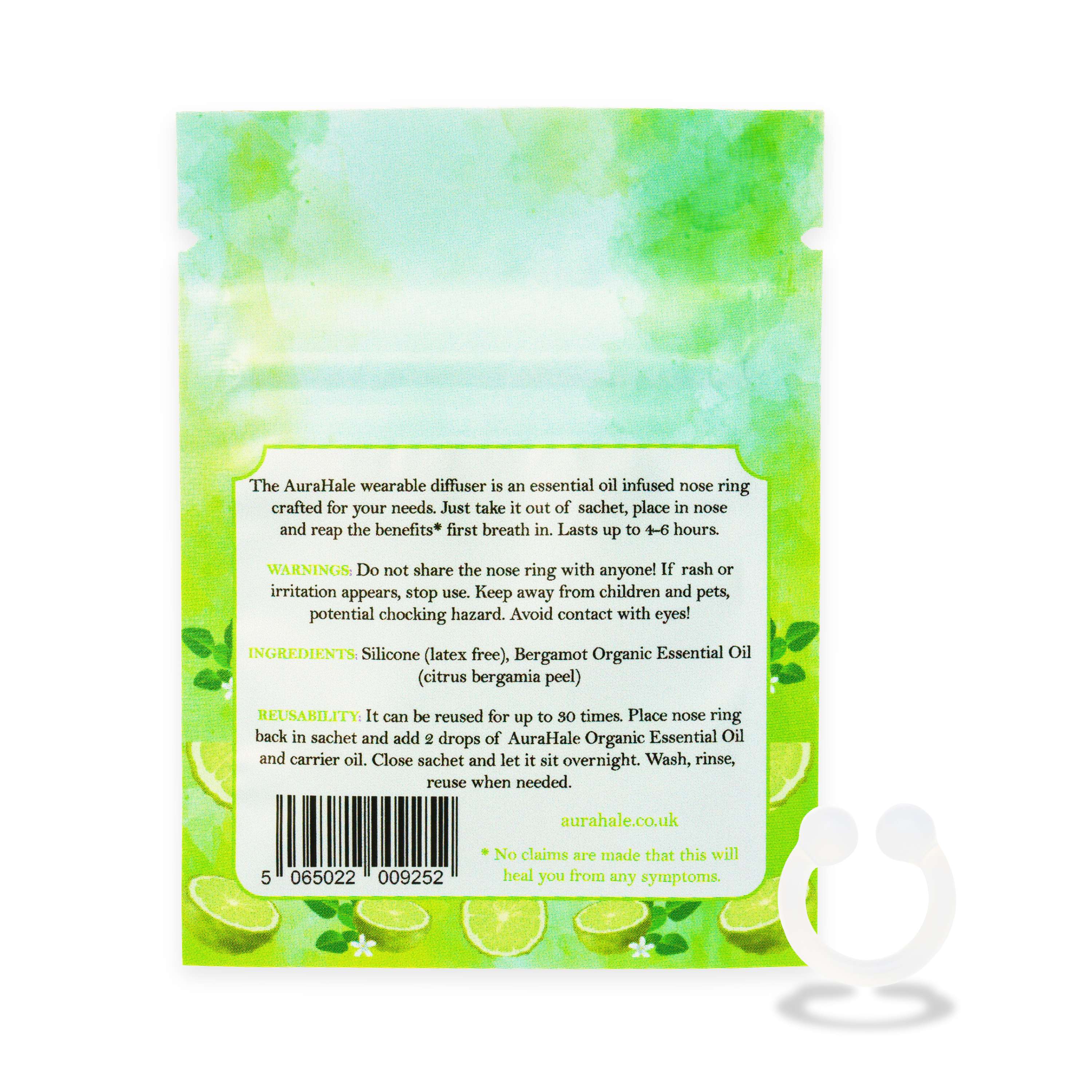 Bergamot Scent Nasal Diffuser – Organic, Natural, Pure