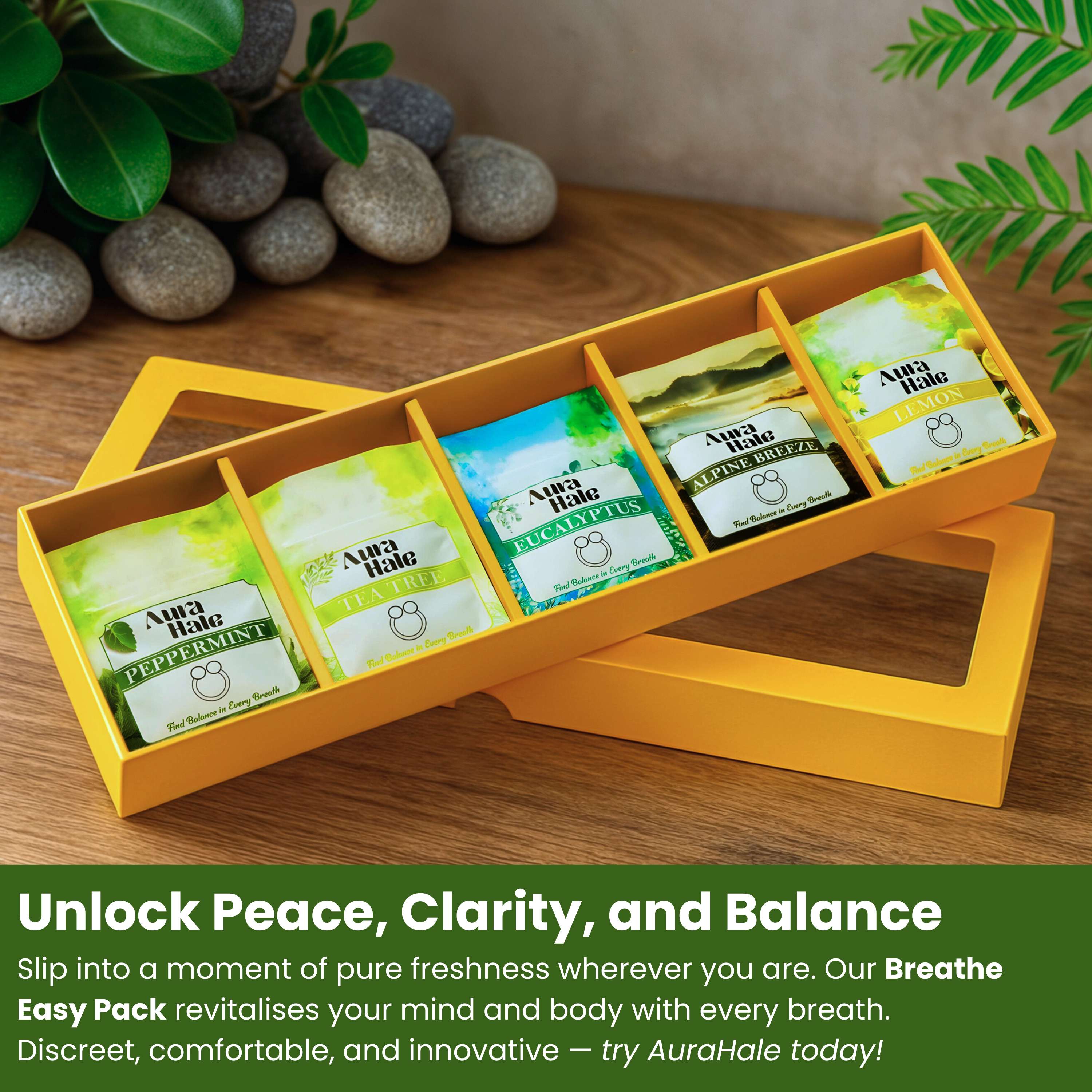 Breathe Easy Pack 5x Nasal Diffusers – Organic, Natural, Pure
