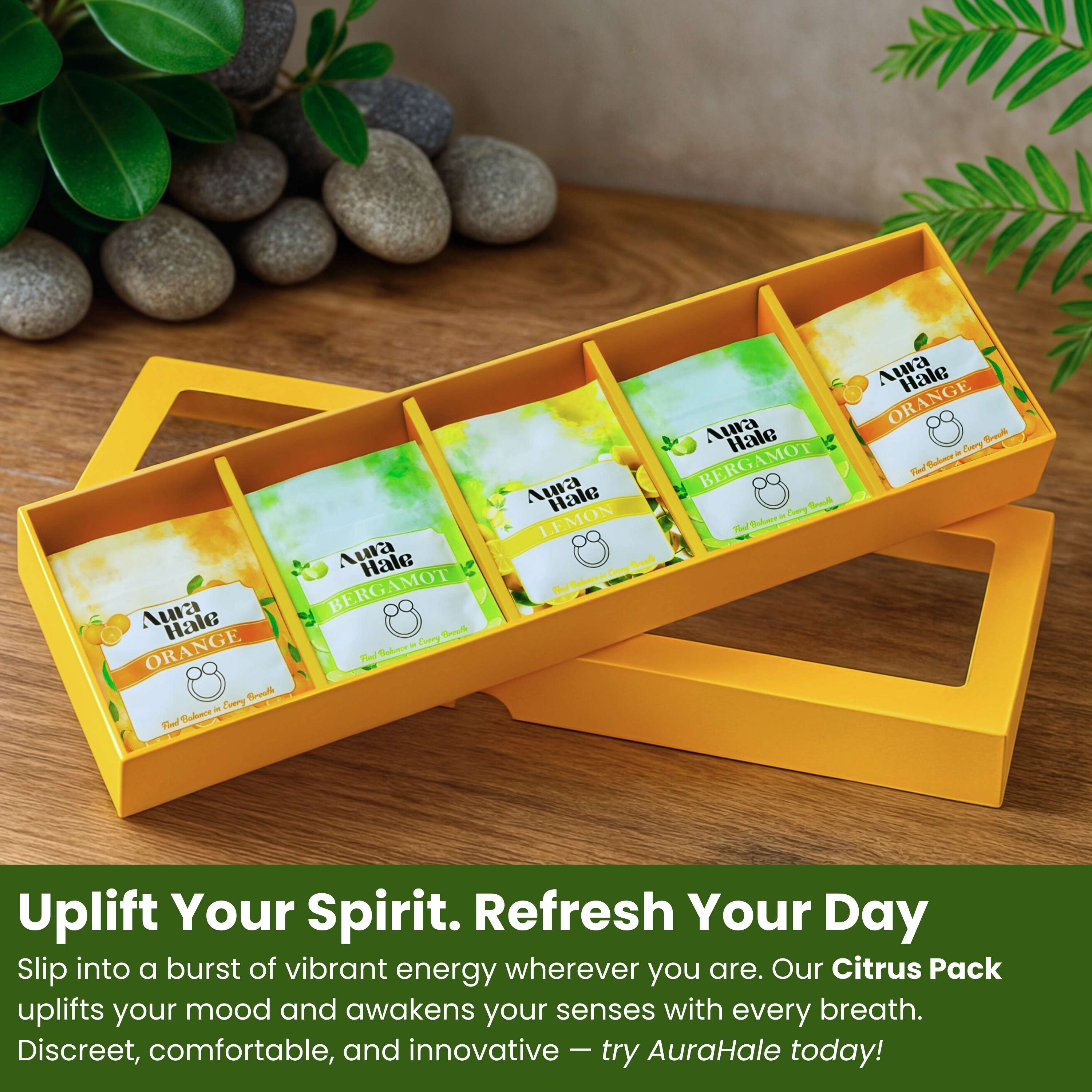 Citrus Pack 5x Nasal Diffusers – Organic, Natural, Pure
