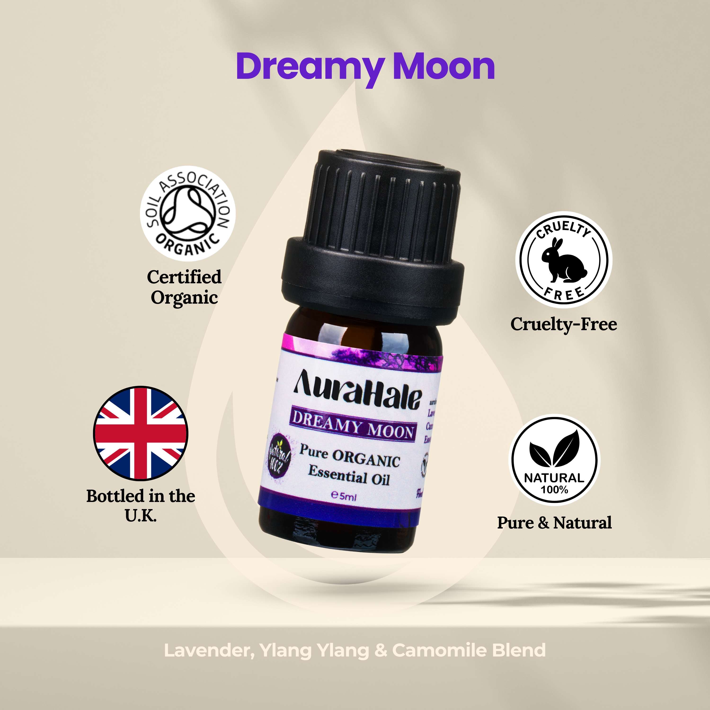 Dreamy Moon Essential Oil – Natural, 100% Pure (5ml)
