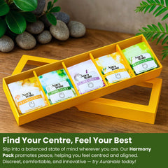 Harmony Pack – Essential Oil Infused Nasal Diffuser Rings for Instant Calm, Mental Clarity & Gentle Uplift