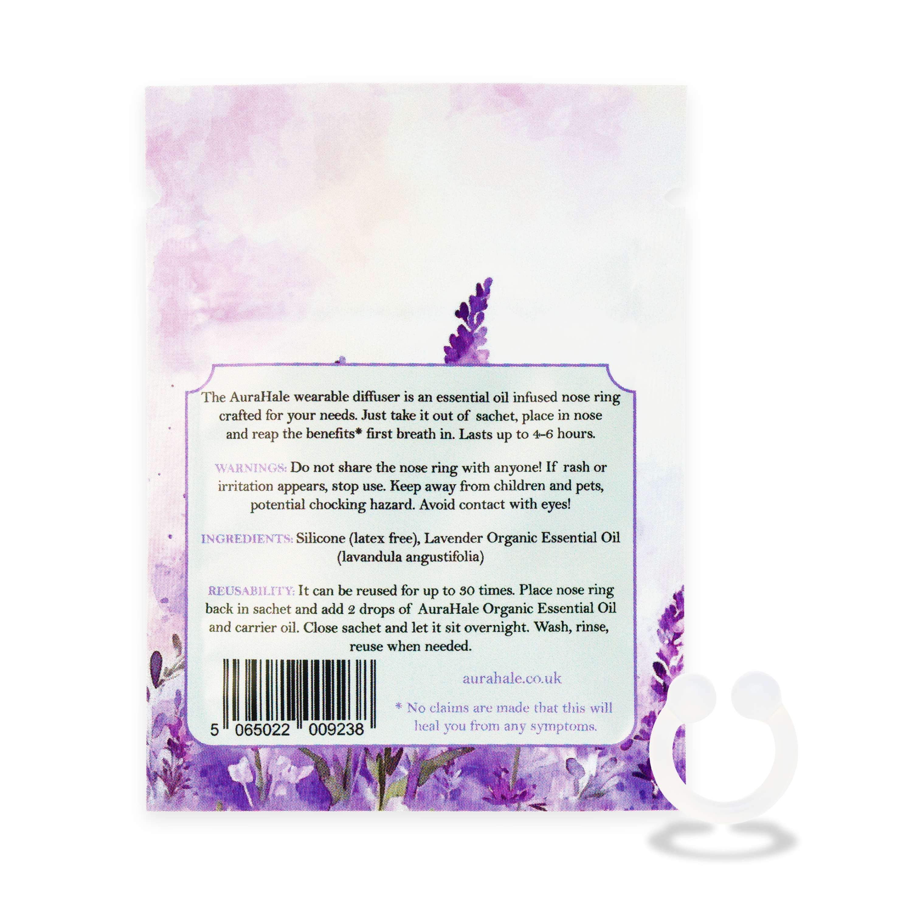 Lavender Scent Nasal Diffuser – Organic, Natural, Pure