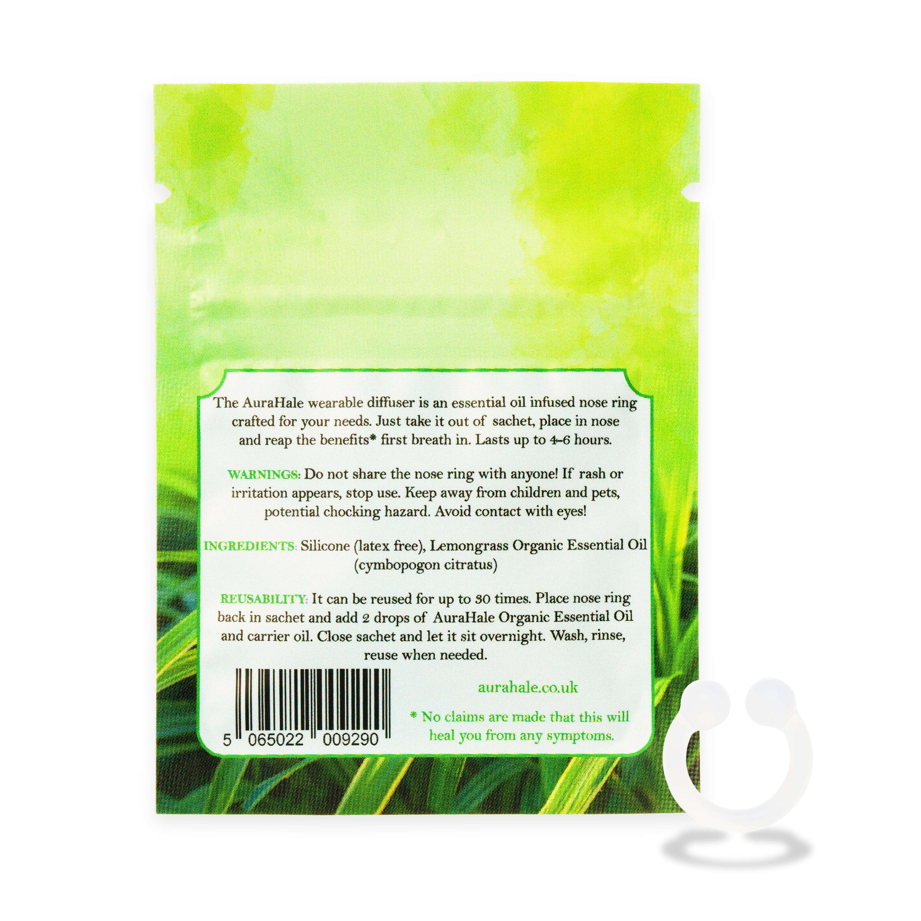 Lemongrass Scent Nasal Diffuser – Organic, Natural, Pure