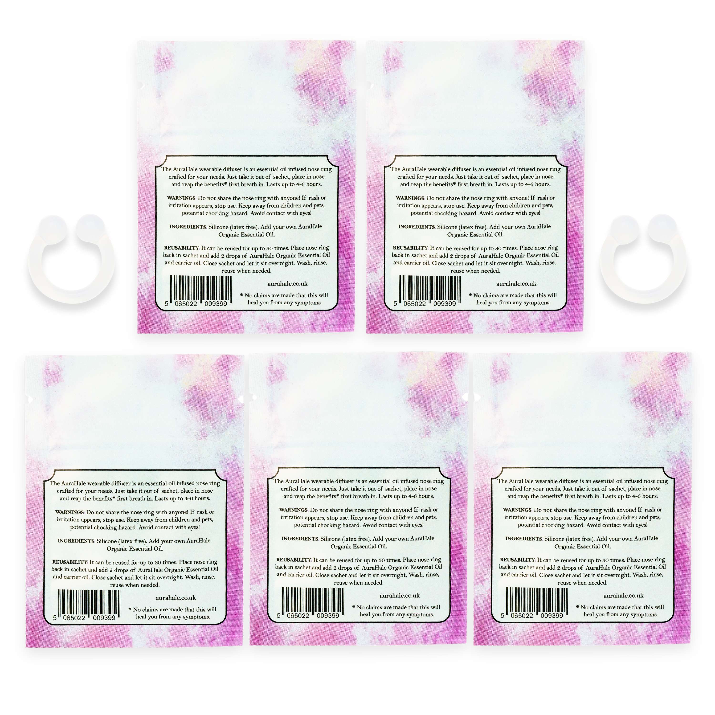 Craft It Pack 5x Nasal Diffusers – Organic, Natural, Pure
