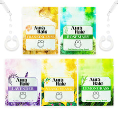 Harmony Pack – Essential Oil Infused Nasal Diffuser Rings for Instant Calm, Mental Clarity & Gentle Uplift
