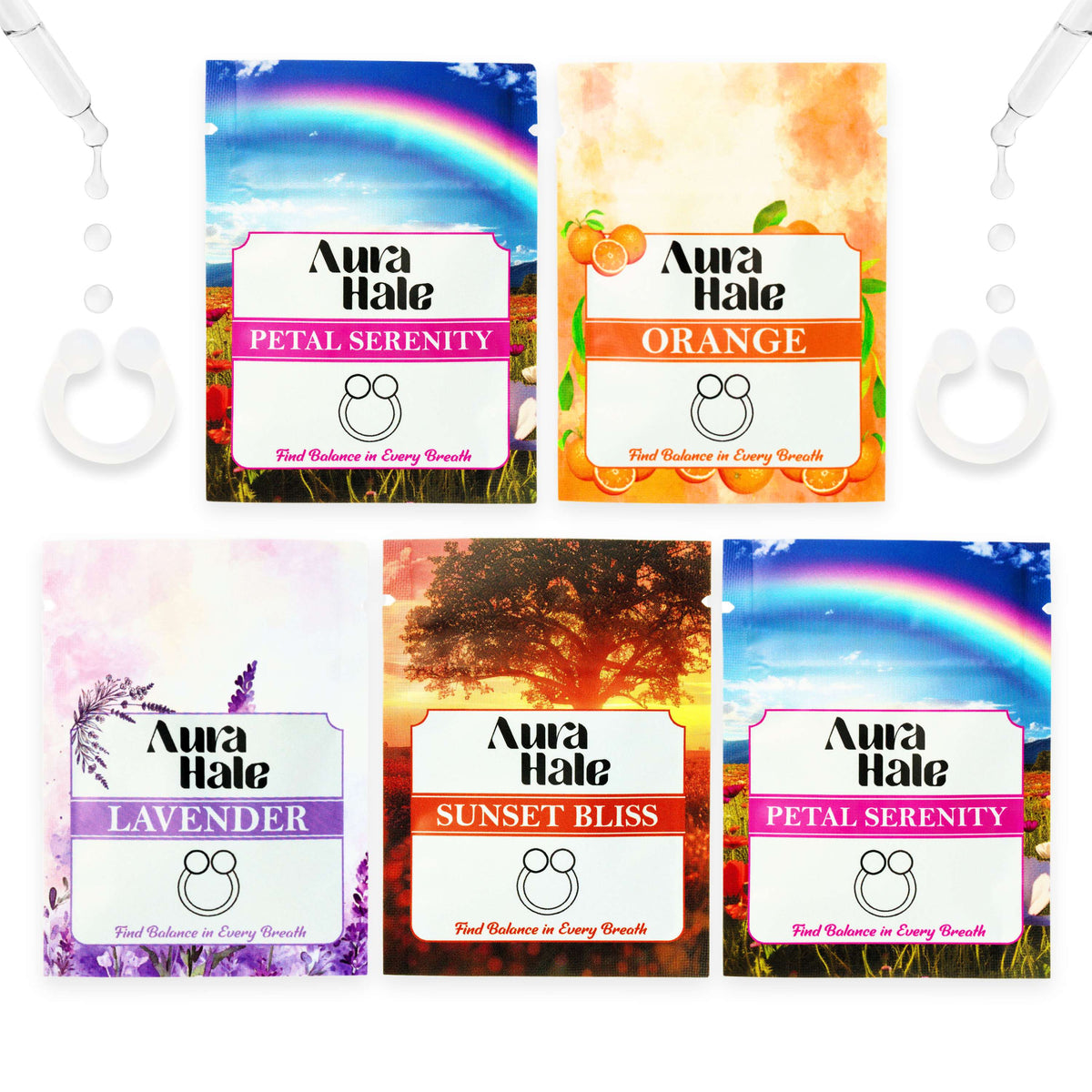 Stress Relief Pack 5x Nasal Diffusers – Organic, Natural, Pure