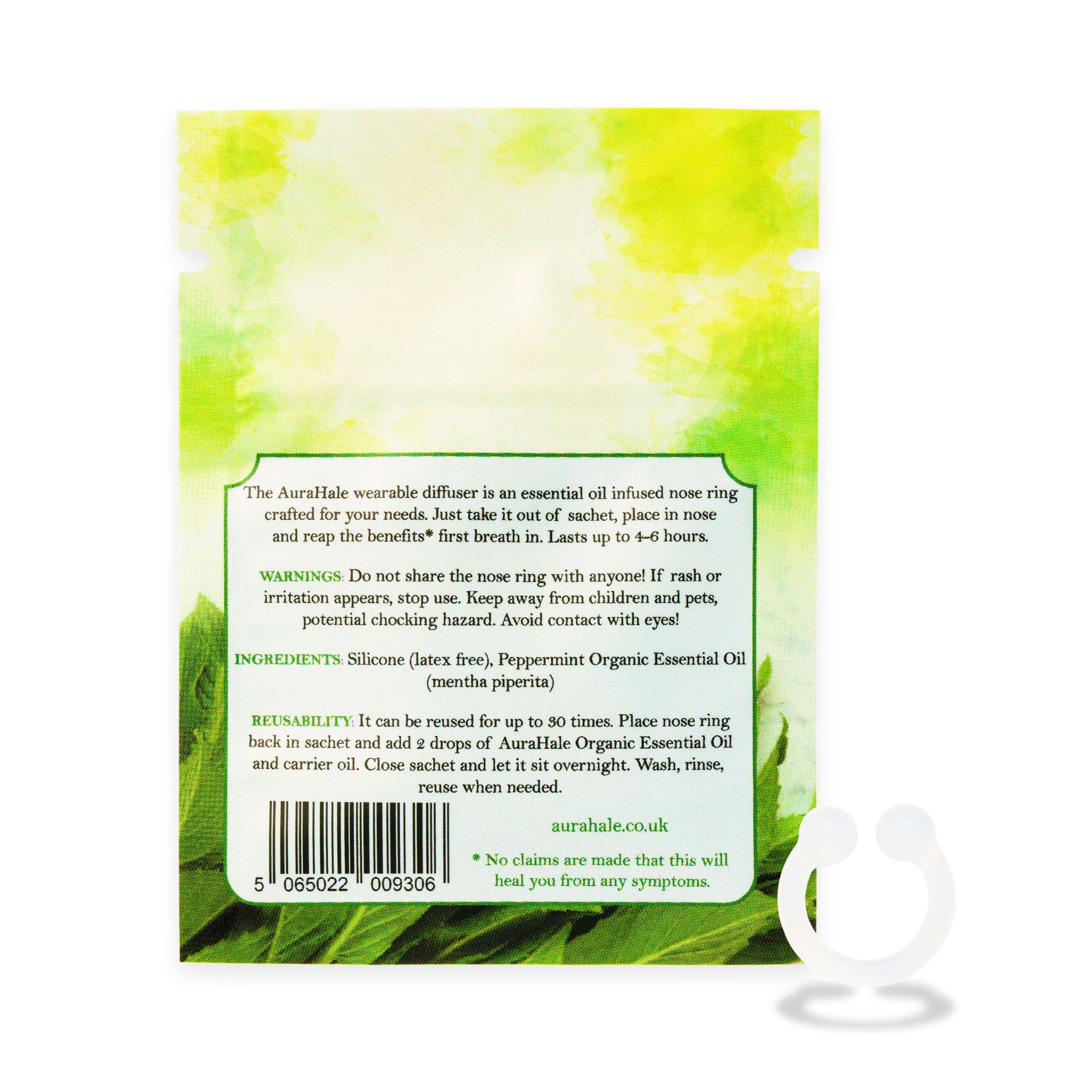 Peppermint Scent Nasal Diffuser – Organic, Natural, Pure