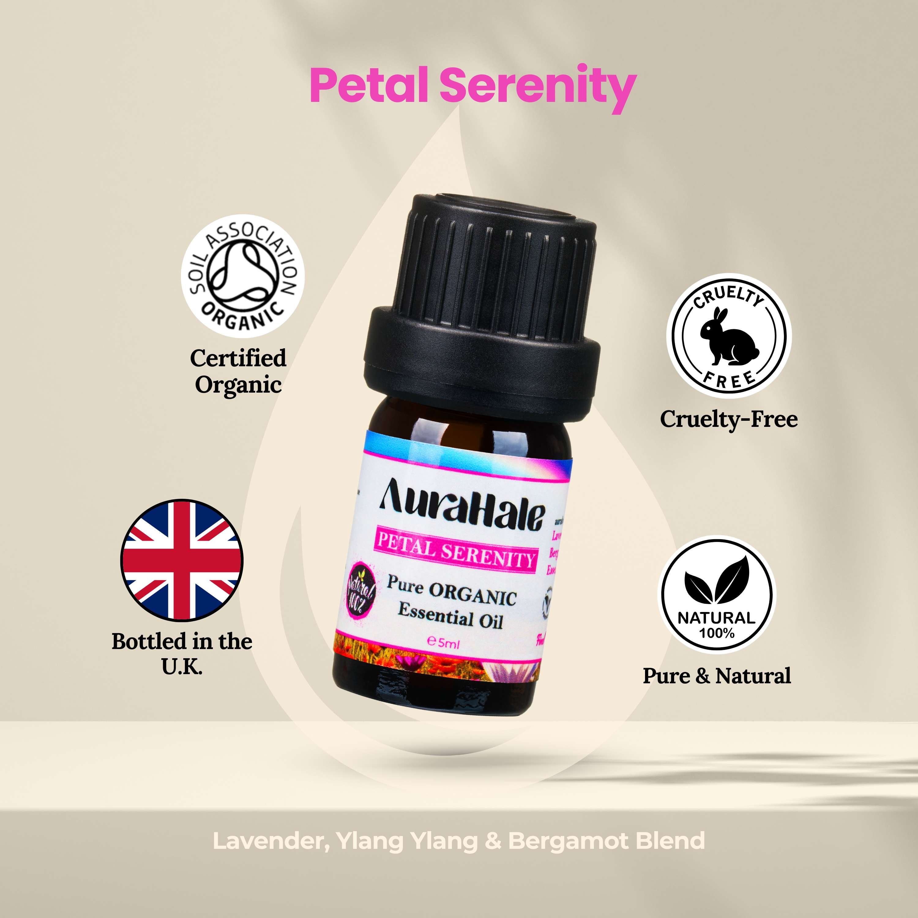 Petal Serenity Essential Oil – Natural, 100% Pure (5ml)
