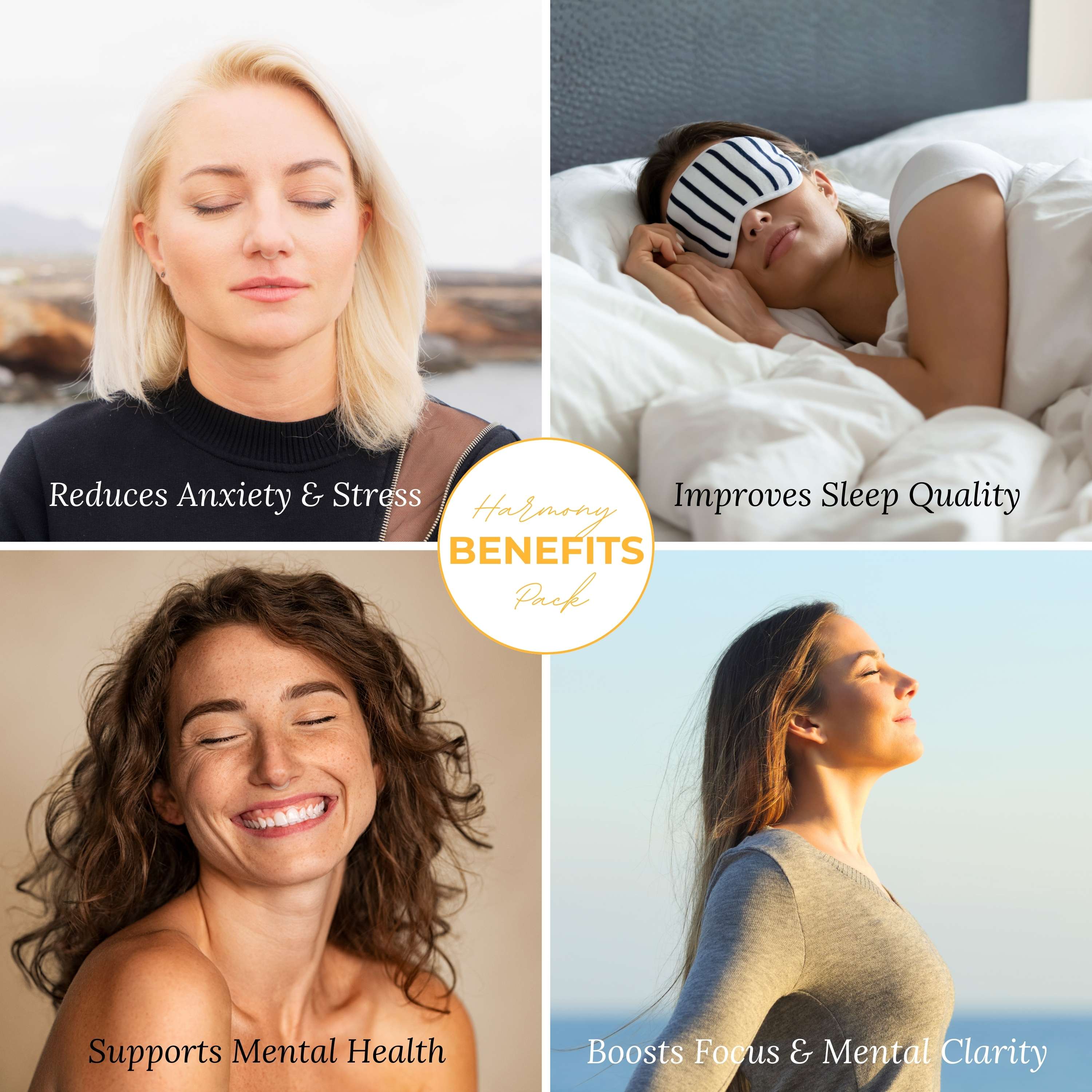 Harmony Pack – Essential Oil Infused Nasal Diffuser Rings for Instant Calm, Mental Clarity & Gentle Uplift