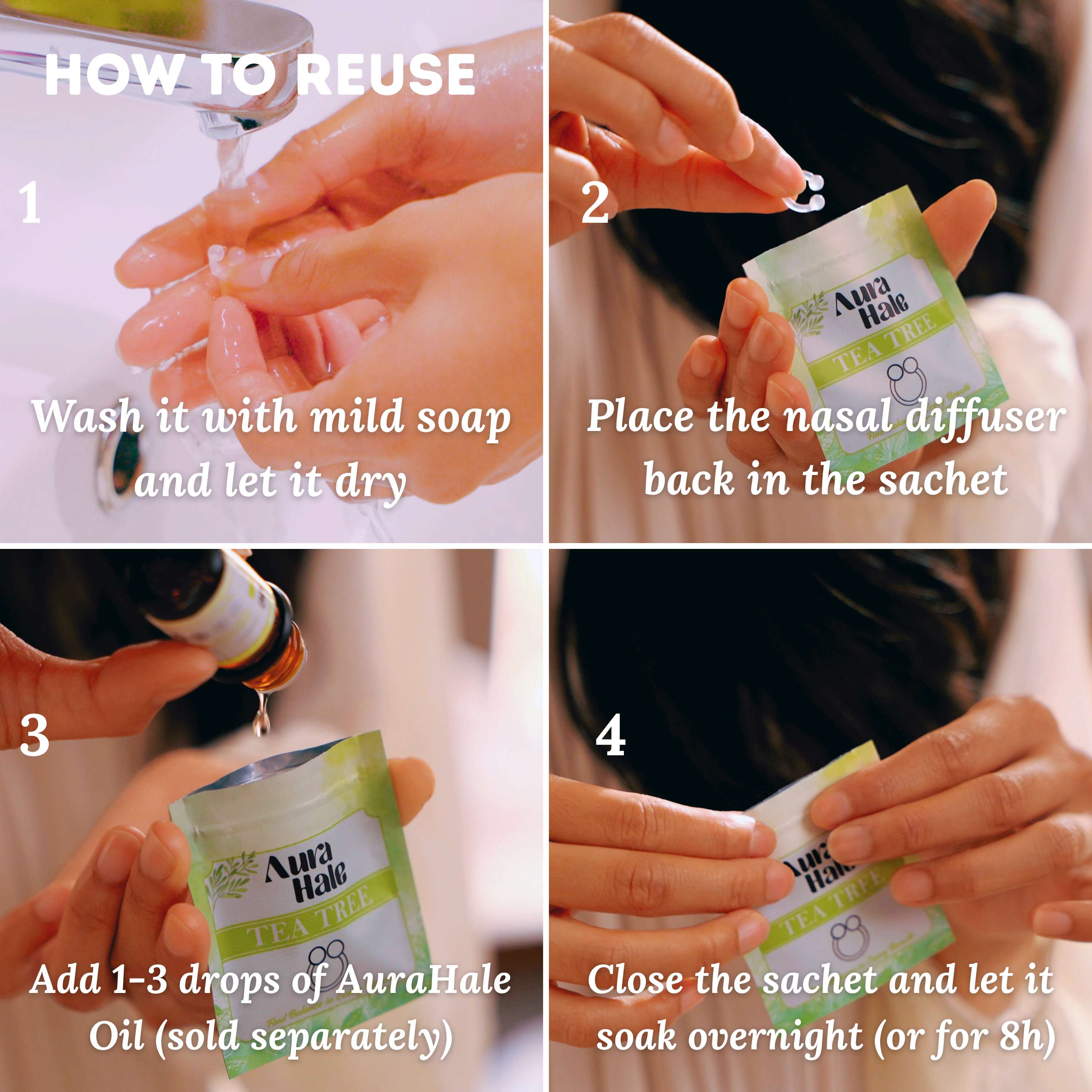 Breathe Easy Pack 5x Nasal Diffusers – Organic, Natural, Pure