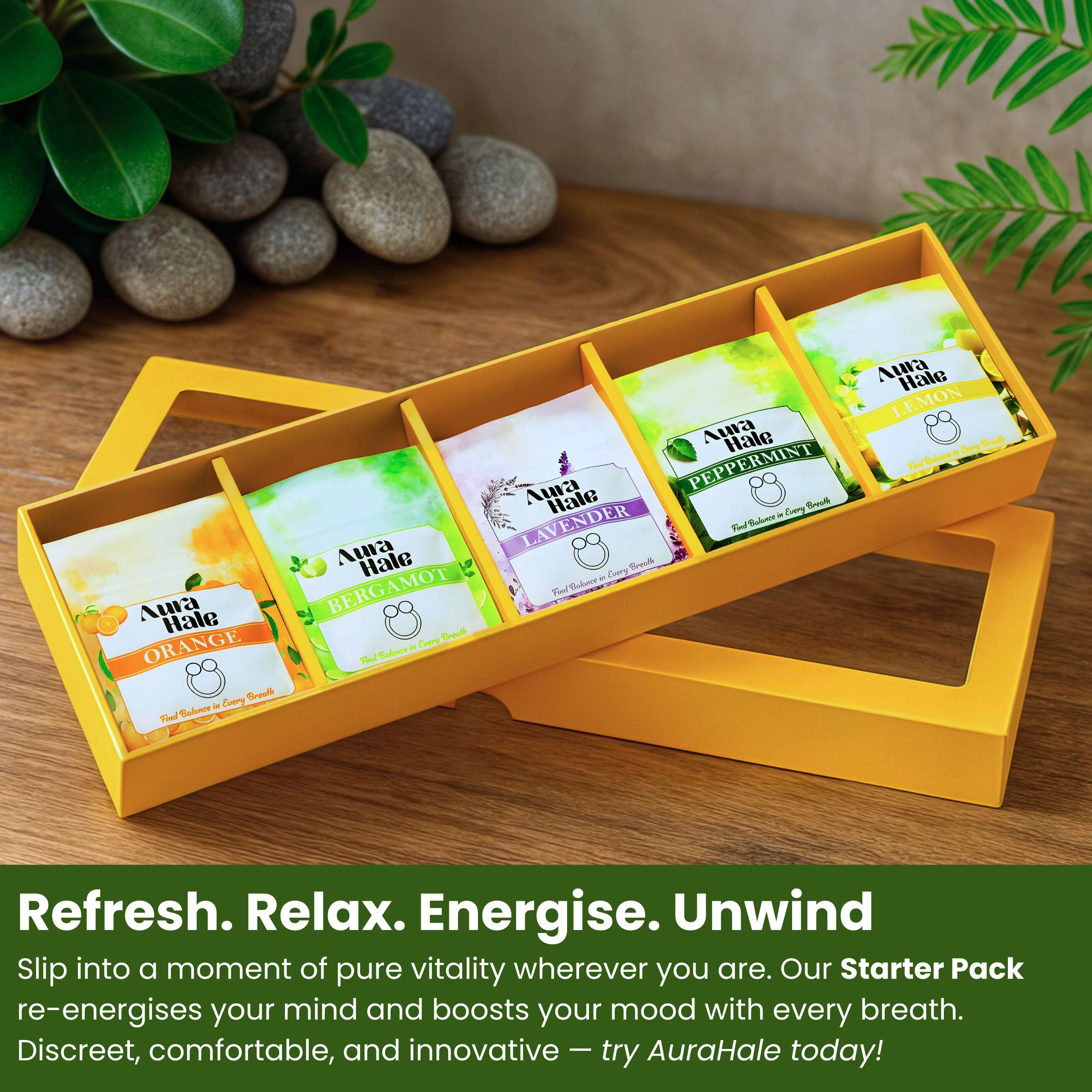 Starter Pack 5x Nasal Diffusers – Organic, Natural, Pure
