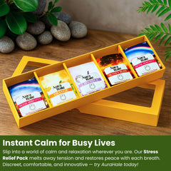 Stress Relief Pack 5x Nasal Diffusers – Organic, Natural, Pure