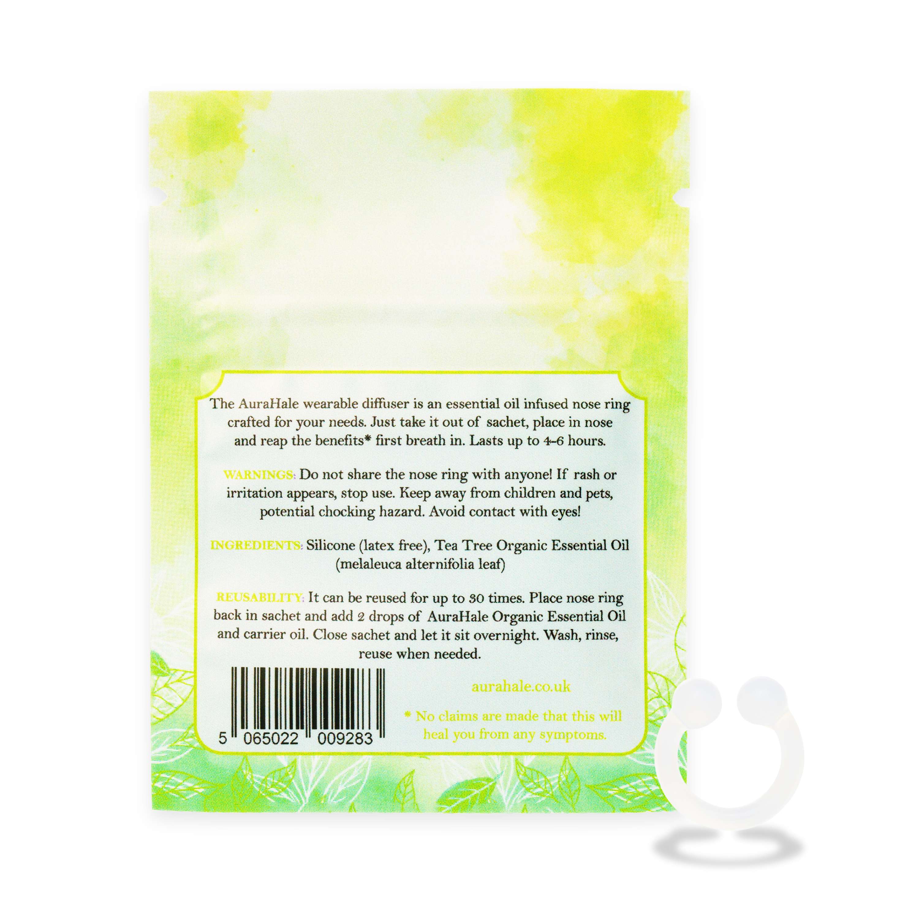 Tea Tree Scent Nasal Diffuser – Organic, Natural, Pure
